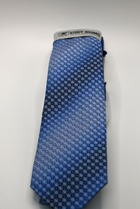 Stacy Adams Blue Tie and Hanky Set