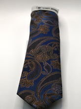 Load image into Gallery viewer, Stacy Adams Brown Tie and Hanky Set