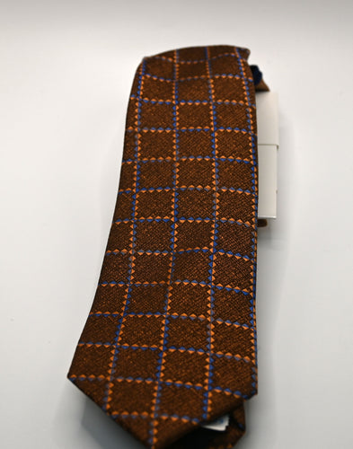 Stacy Adams Brown Tie and Hanky Set