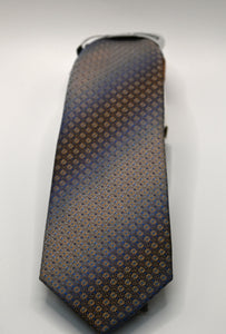 Stacy Adams Brown Tie and Hanky Set