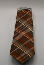 Load image into Gallery viewer, Stacy Adams Brown Tie and Hanky Set