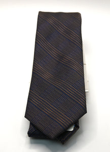 Stacy Adams Brown Tie and Hanky Set