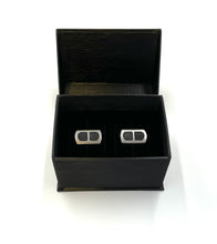 Load image into Gallery viewer, Matte Black and Gunmetal Cufflinks