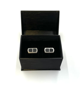 Matte Black and Gunmetal Cufflinks