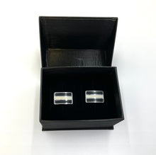 Load image into Gallery viewer, Black and White Cufflinks