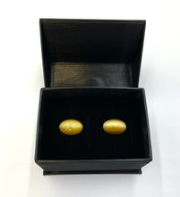 Load image into Gallery viewer, Oval Tigers Eye Cufflinks