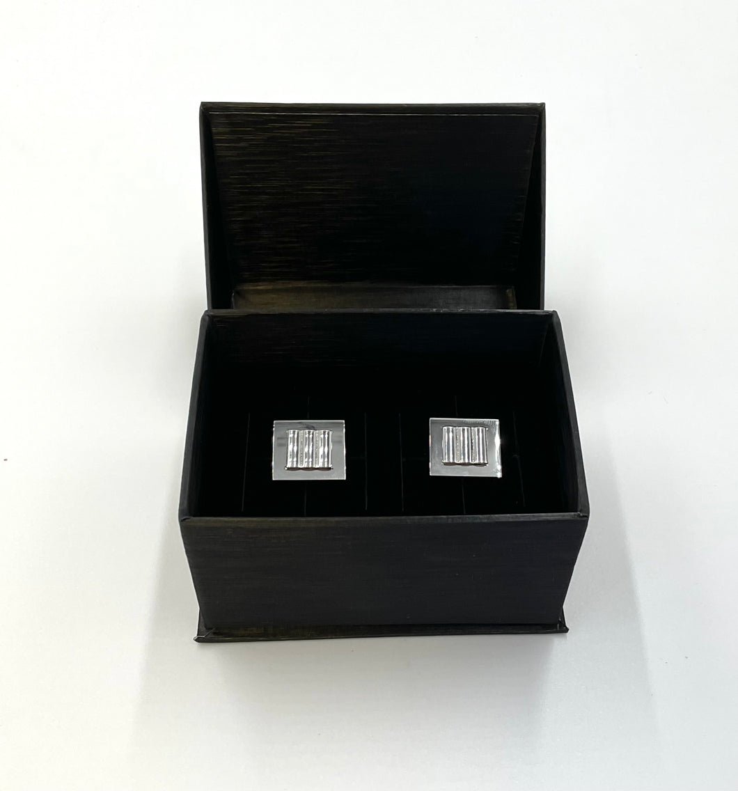 Square Silver Cufflinks