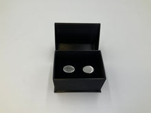 Load image into Gallery viewer, Large Oval Silver Cufflinks