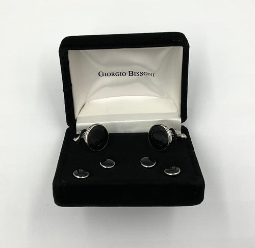 Giorgio Bissoni Two Toned Cufflinks and Studs