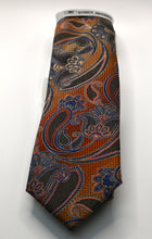 Load image into Gallery viewer, Stacy Adams Brown Tie and Hanky Set