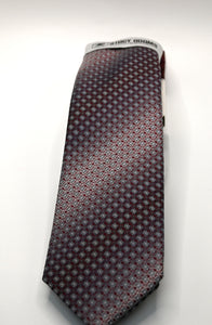 Stacy Adams Red Tie and Hanky Set