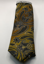 Load image into Gallery viewer, Stacy Adams Brown Tie and Hanky Set