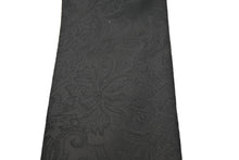Load image into Gallery viewer, Stacy Adams Black Paisley TIe and Hanky Set