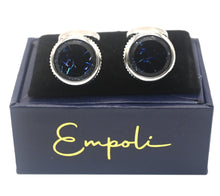 Load image into Gallery viewer, Large Silver Circular Cufflinks