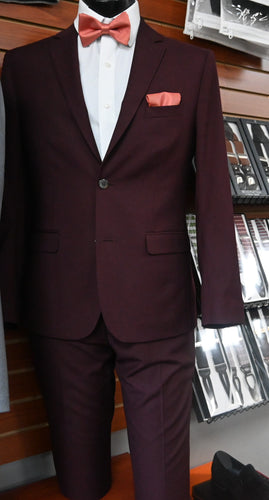 Burgundy Suit Separates Pant
