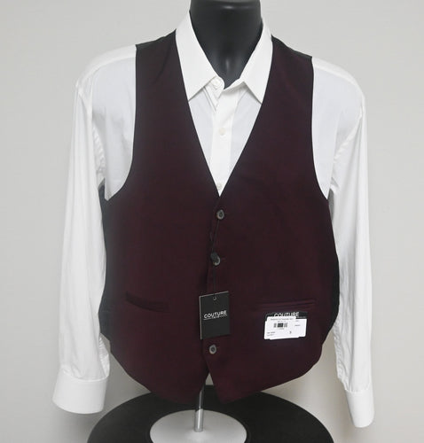 Burgundy Suit Separates Vest