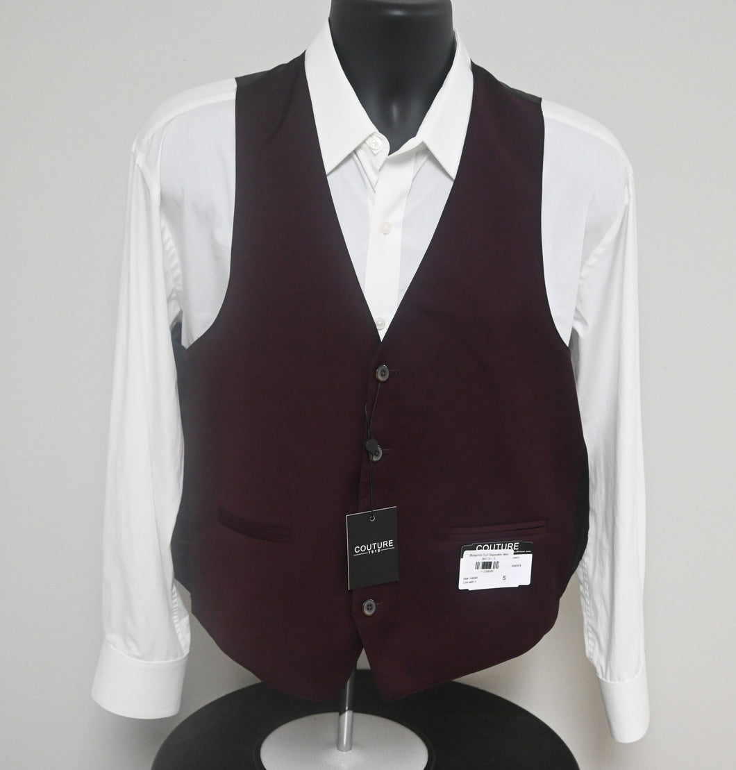 Burgundy Suit Separates Vest