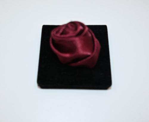 Burgundy Rose Lapel Pin