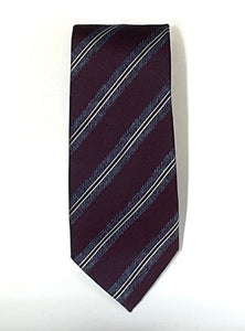 Purple and Blue Striped Tie