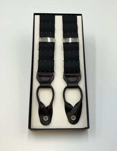 Pin Dot Pattern Brace Suspender