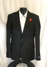 Load image into Gallery viewer, Black Super Slim Fit Suit