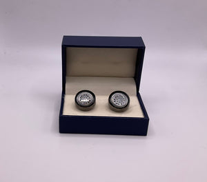 Gunmetal and Silver Cufflinks