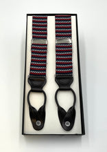 Load image into Gallery viewer, Herringbone Pattern Brace Suspenders