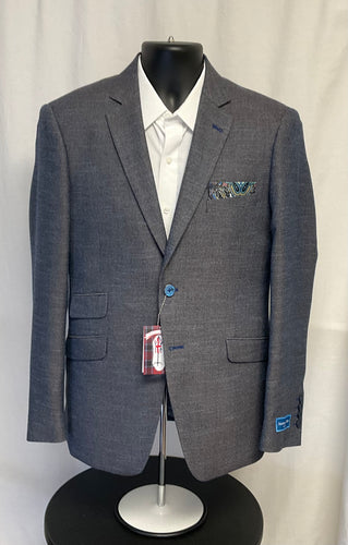 Blue and Brown Micro Weave Suit