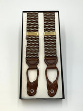 Load image into Gallery viewer, Herringbone Pattern Brace Suspenders