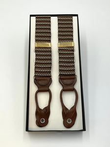 Herringbone Pattern Brace Suspenders