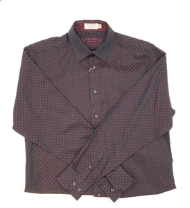 Platino Box Print Casual Shirt