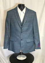 Load image into Gallery viewer, Blue Plaid Sports Jacket Set