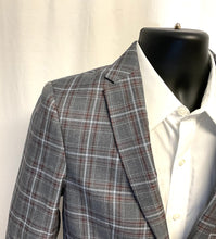 Load image into Gallery viewer, Heather Grey Plaid Suit