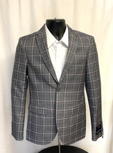 Load image into Gallery viewer, Heather Grey Plaid Suit