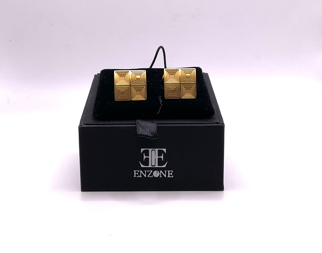 Gold Small Square Cufflinks