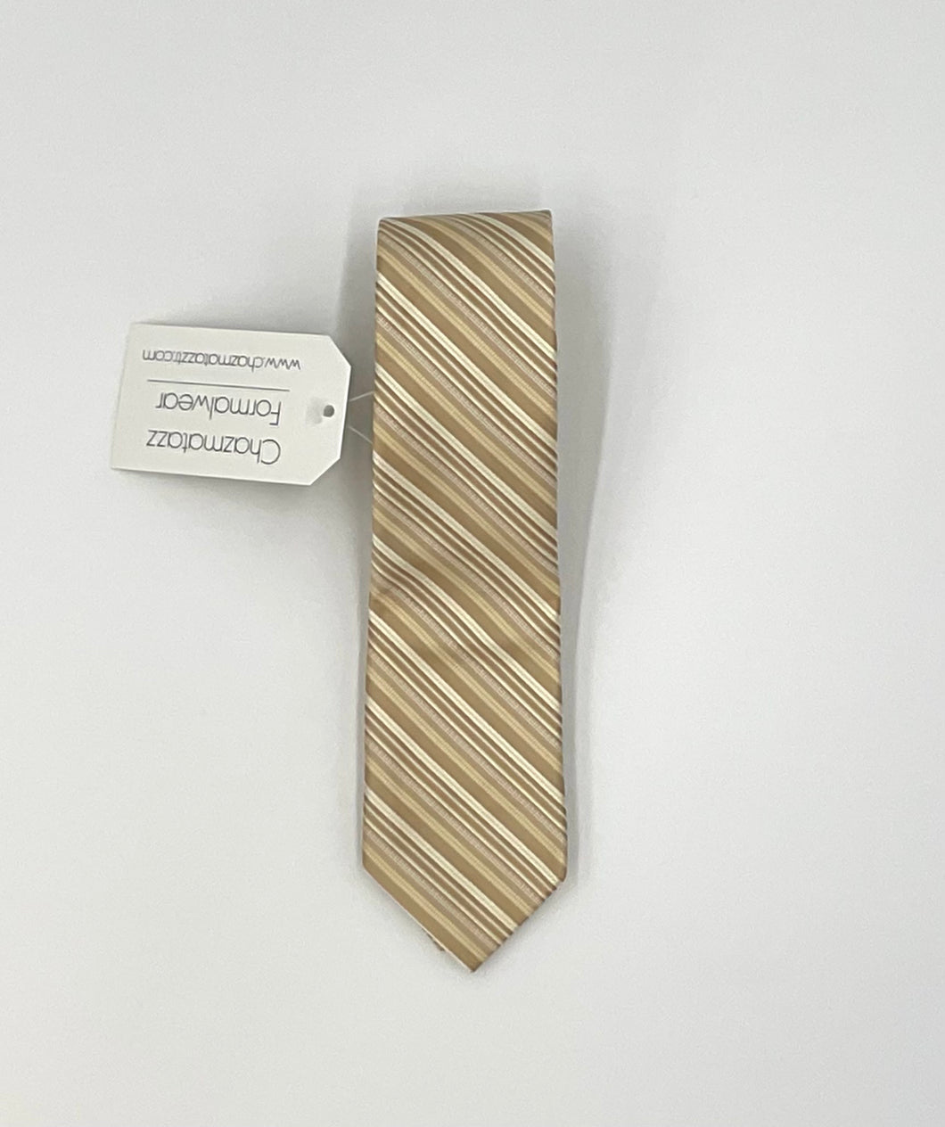 Taupe Striped Tie