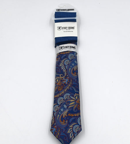 Large Paisley Print Tie and Hanky