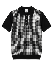 Load image into Gallery viewer, Houndstooth Polo Shirt