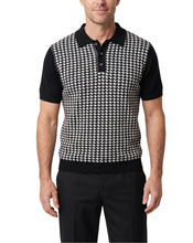 Load image into Gallery viewer, Houndstooth Polo Shirt