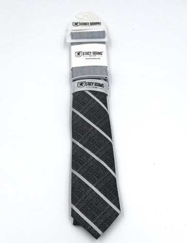 Slim Striped Tie and Hanky