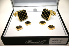 Load image into Gallery viewer, Square Studs and Cufflinks Set