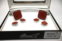 Load image into Gallery viewer, Square Studs and Cufflinks Set