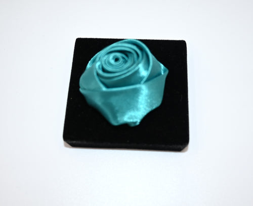 Teal Rose Lapel Pin