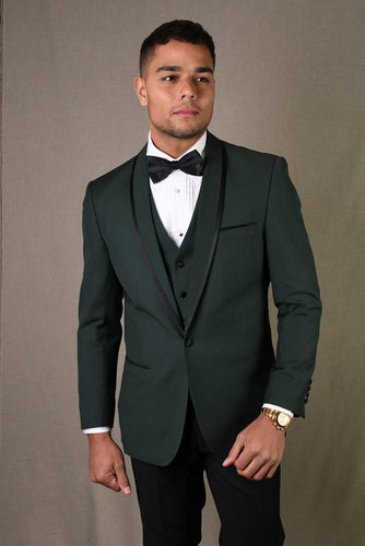 Hunter Green 3 Piece Dinner Jacket Ensemble