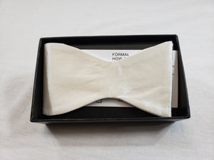 Silk White Bowtie