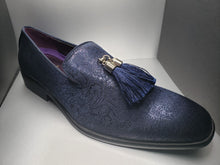 Load image into Gallery viewer, Blue Tapestry Loafer