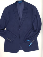 Load image into Gallery viewer, Blue and White Pin Stripe Suit