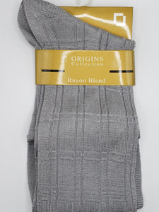 Origins Box Pattern Thin Sock