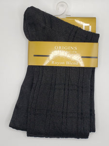 Origins Box Pattern Thin Sock