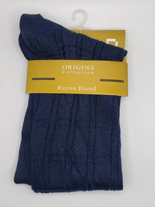 Origins Box Pattern Thin Sock